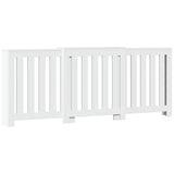 White radiator cover 205x21.5x83.5 cm engineered wood