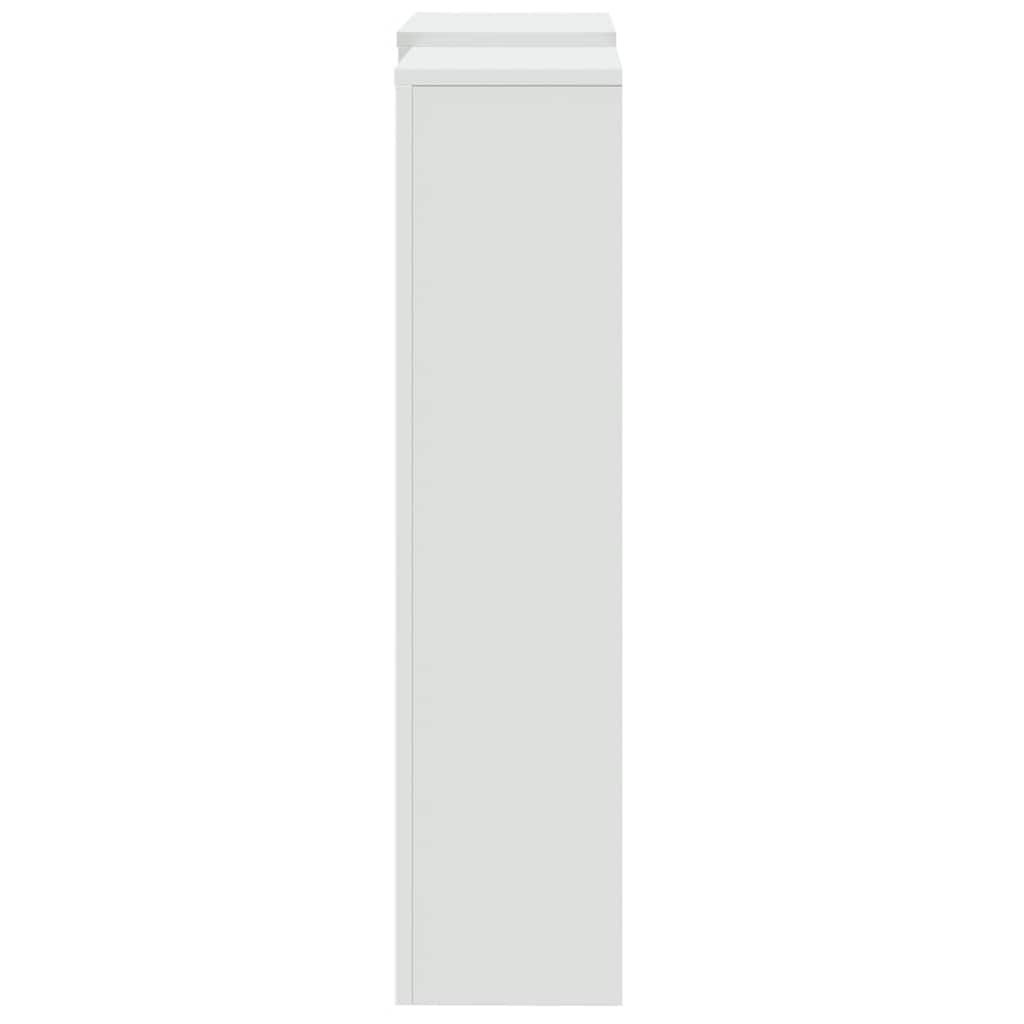 White radiator cover 205x21.5x83.5 cm engineered wood