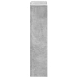 Concrete grey radiator cover 205x21.5x83.5 cm engineered wood