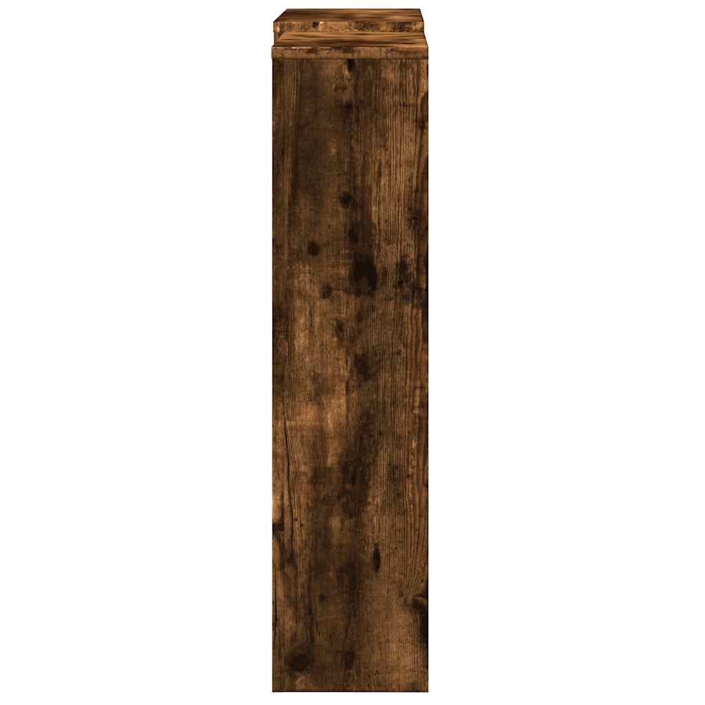 Cache-radiateur chêne fumé 205x21,5x83,5 cm bois d'ingénierie