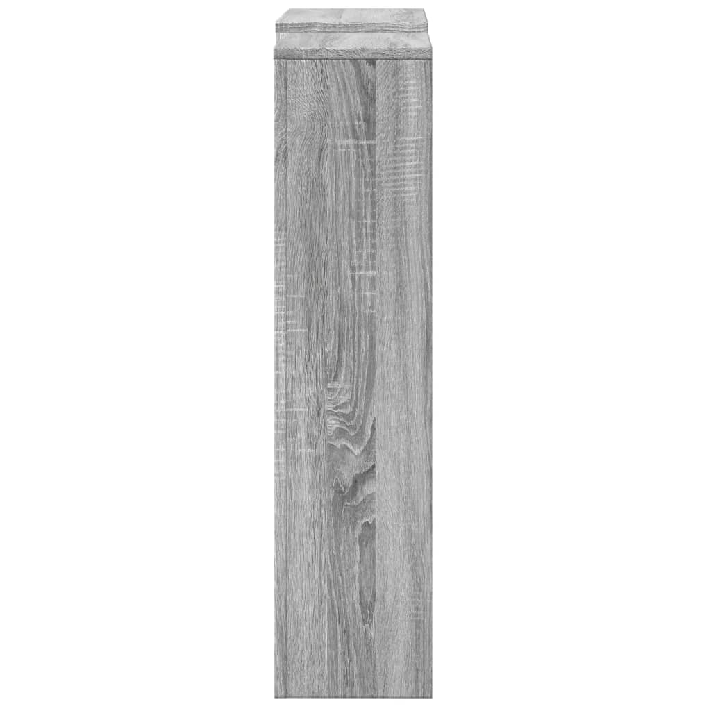 Cache-radiateur sonoma gris 205x21,5x83,5 cm bois d'ingénierie