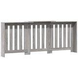 Cache-radiateur sonoma gris 205x21,5x83,5 cm bois d'ingénierie