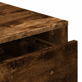 Commode d'angle chêne fumé 60x41x76 cm bois d'ingénierie