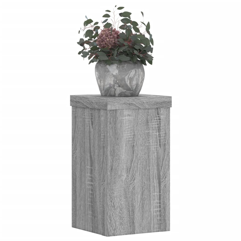 Supports pour plantes 2 pcs sonoma gris bois d'ingénierie