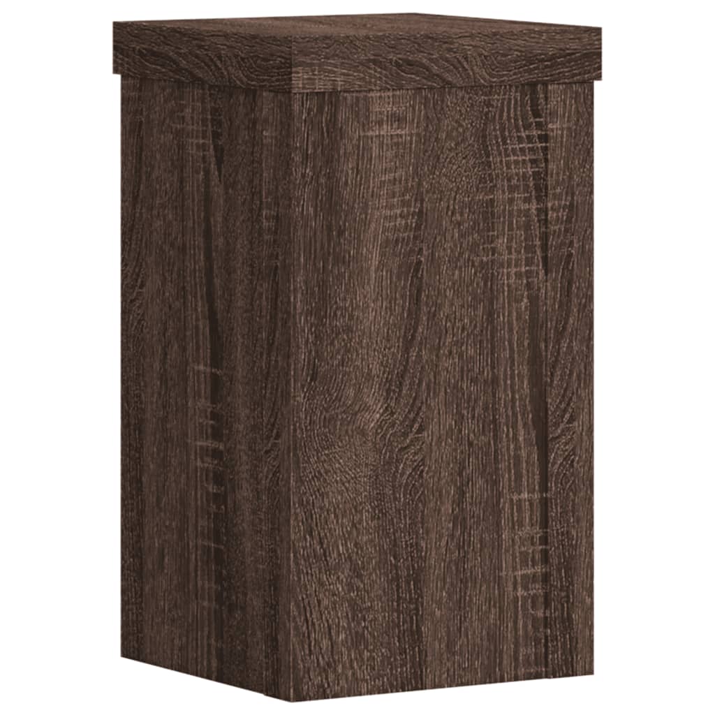 Plant Stands 2 pcs Oak Brown Engineered Wood