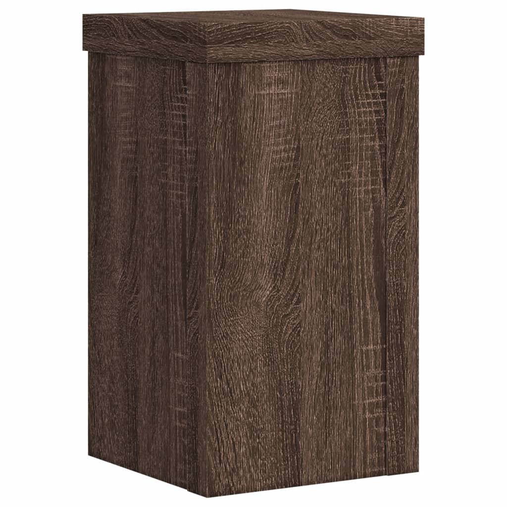 Plant Stands 2 pcs Oak Brown Engineered Wood