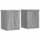 Supports pour plantes 2 pcs sonoma gris bois d'ingénierie