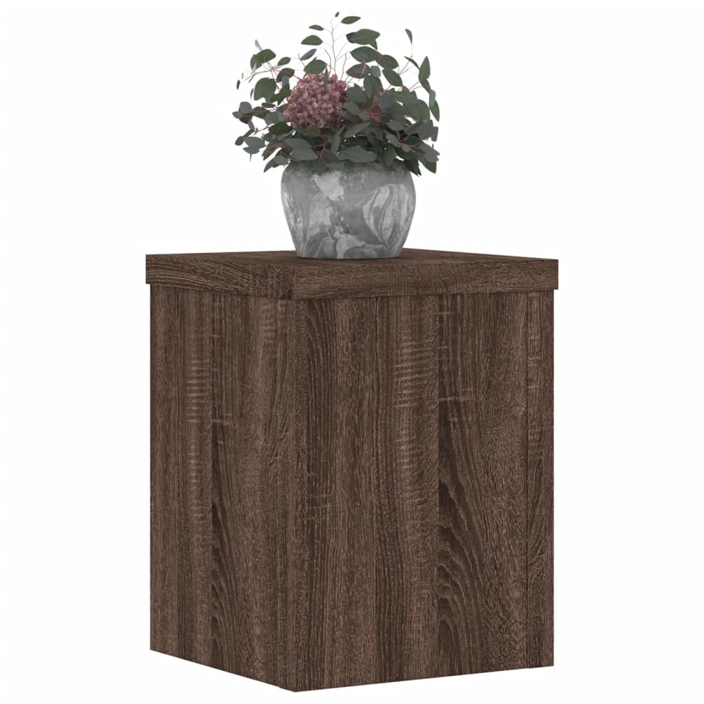 Plant Stands 2 pcs Oak Brown Engineered Wood