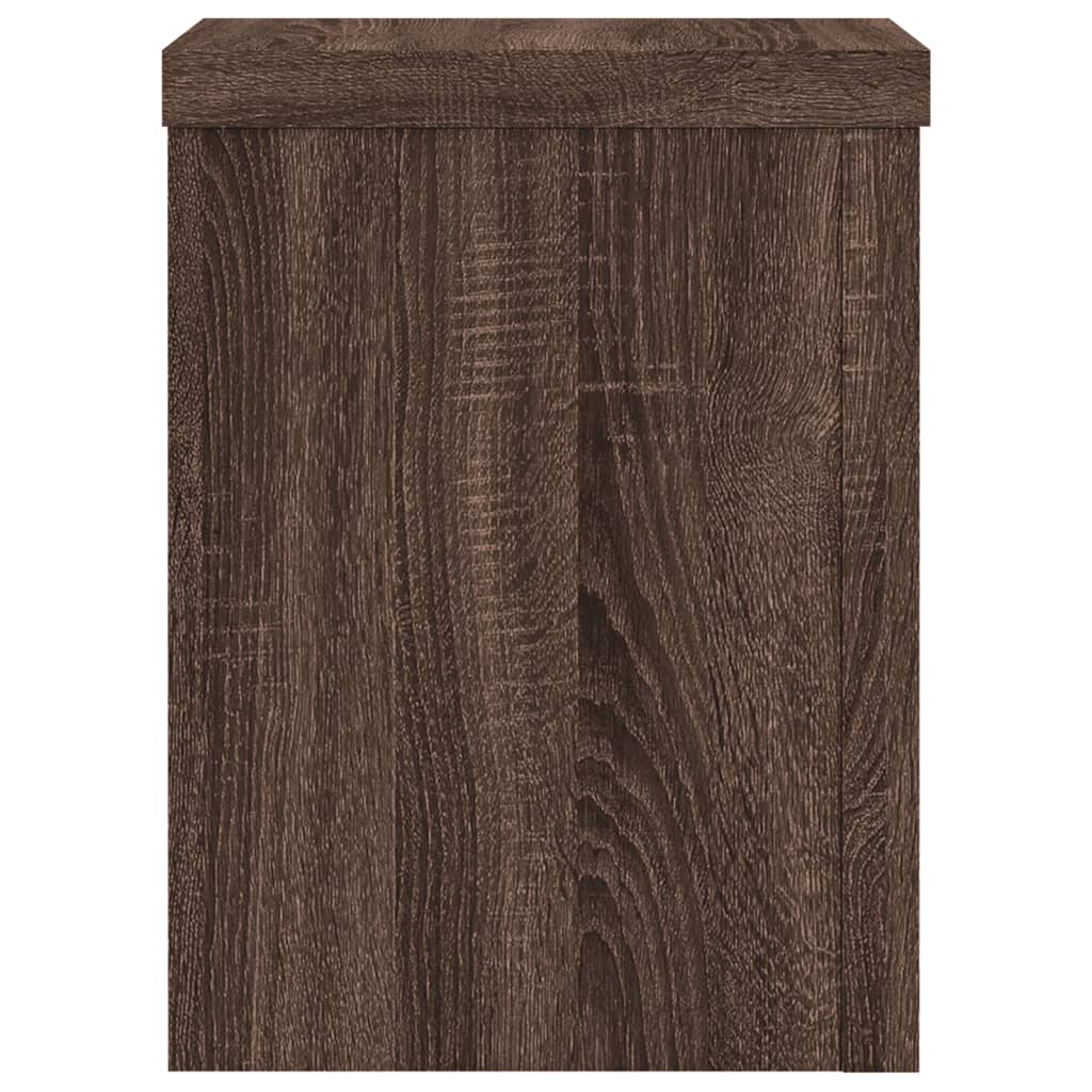 Plant Stands 2 pcs Oak Brown Engineered Wood