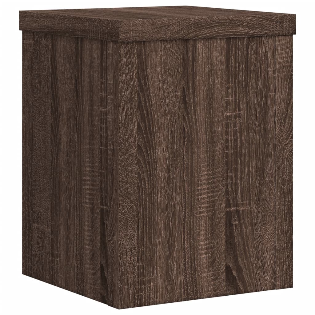 Plant Stands 2 pcs Oak Brown Engineered Wood