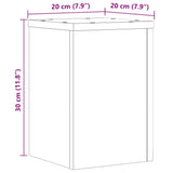 Supports pour plantes 2 pcs chêne sonoma bois d'ingénierie