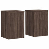 Plant Stands 2 pcs Oak Brown Engineered Wood