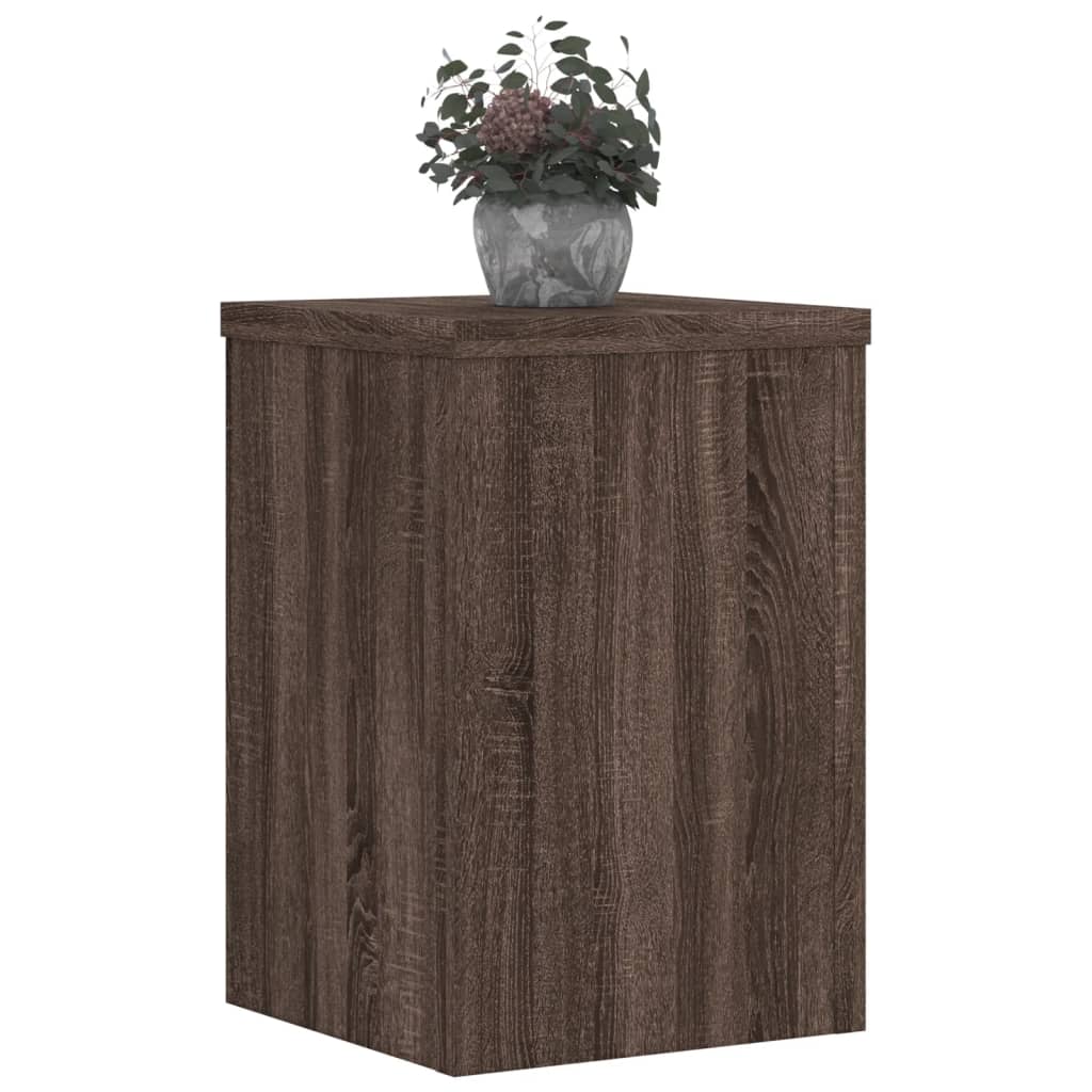 Plant Stands 2 pcs Oak Brown Engineered Wood