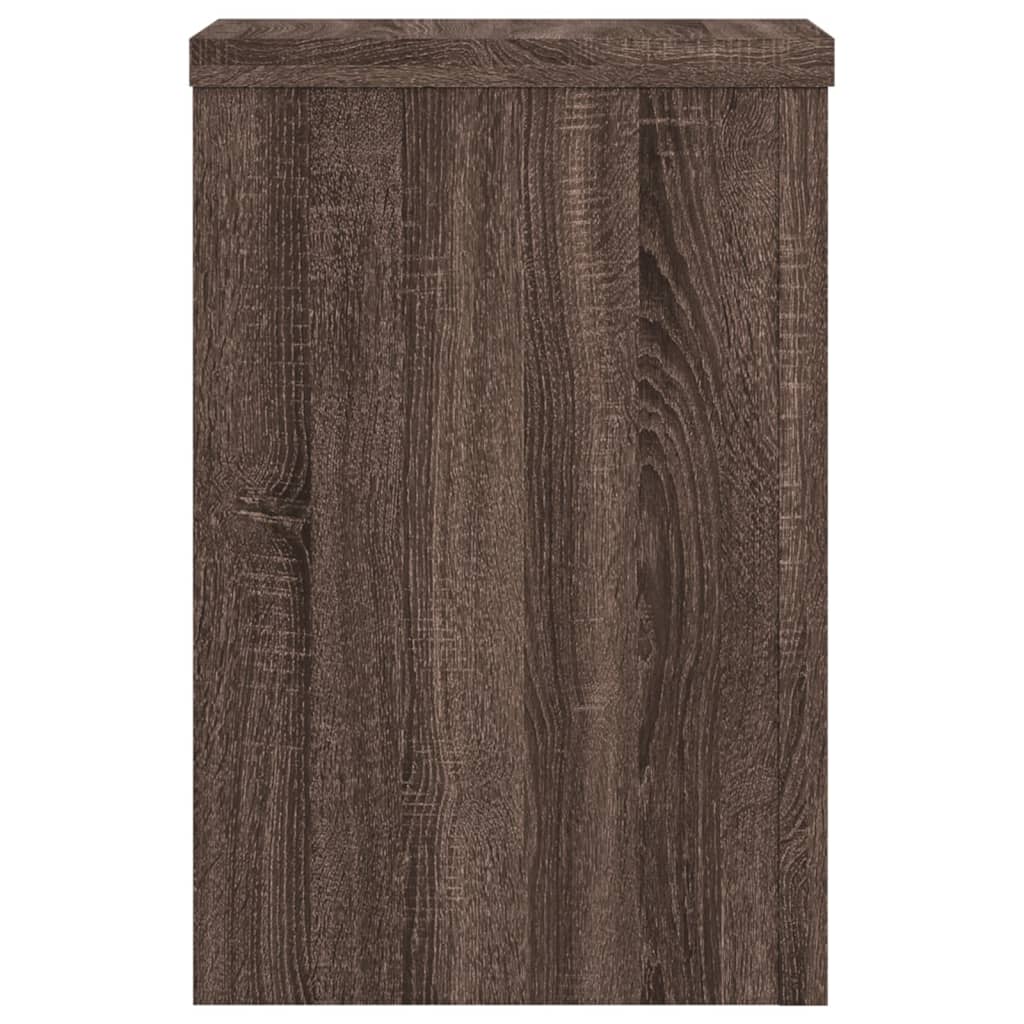 Plant Stands 2 pcs Oak Brown Engineered Wood