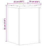 Supports pour plantes 2 pcs blanc 25x25x35 cm bois d'ingénierie