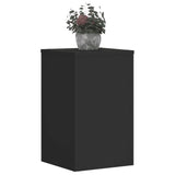 Supports pour plantes 2 pcs noir 30x30x50 cm bois d'ingénierie