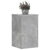 Supports pour plantes 2 pcs gris béton bois d'ingénierie