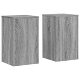 Plant Stands 2 pcs Sonoma Gray Engineered Wood