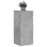 Supports pour plantes 2 pcs gris béton bois d'ingénierie