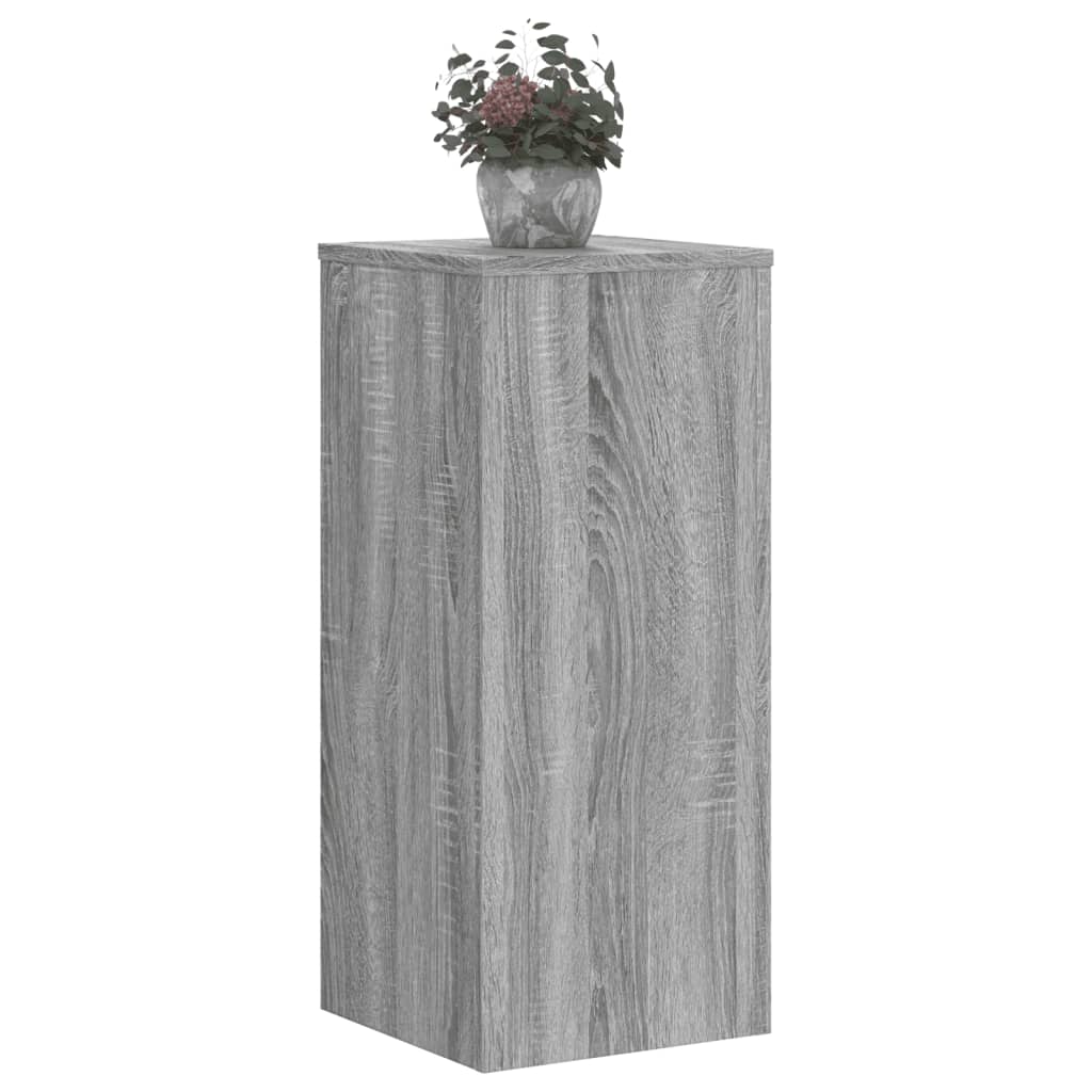 Supports pour plantes 2 pcs sonoma gris bois d'ingénierie