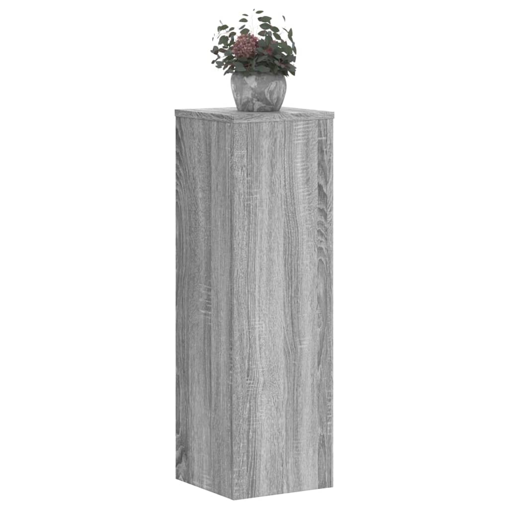 Supports pour plantes 2 pcs sonoma gris bois d'ingénierie