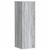 Support pour plantes sonoma gris 33x33x100 cm bois d'ingénierie