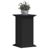 Black plant stand 33x33x60 cm engineered wood