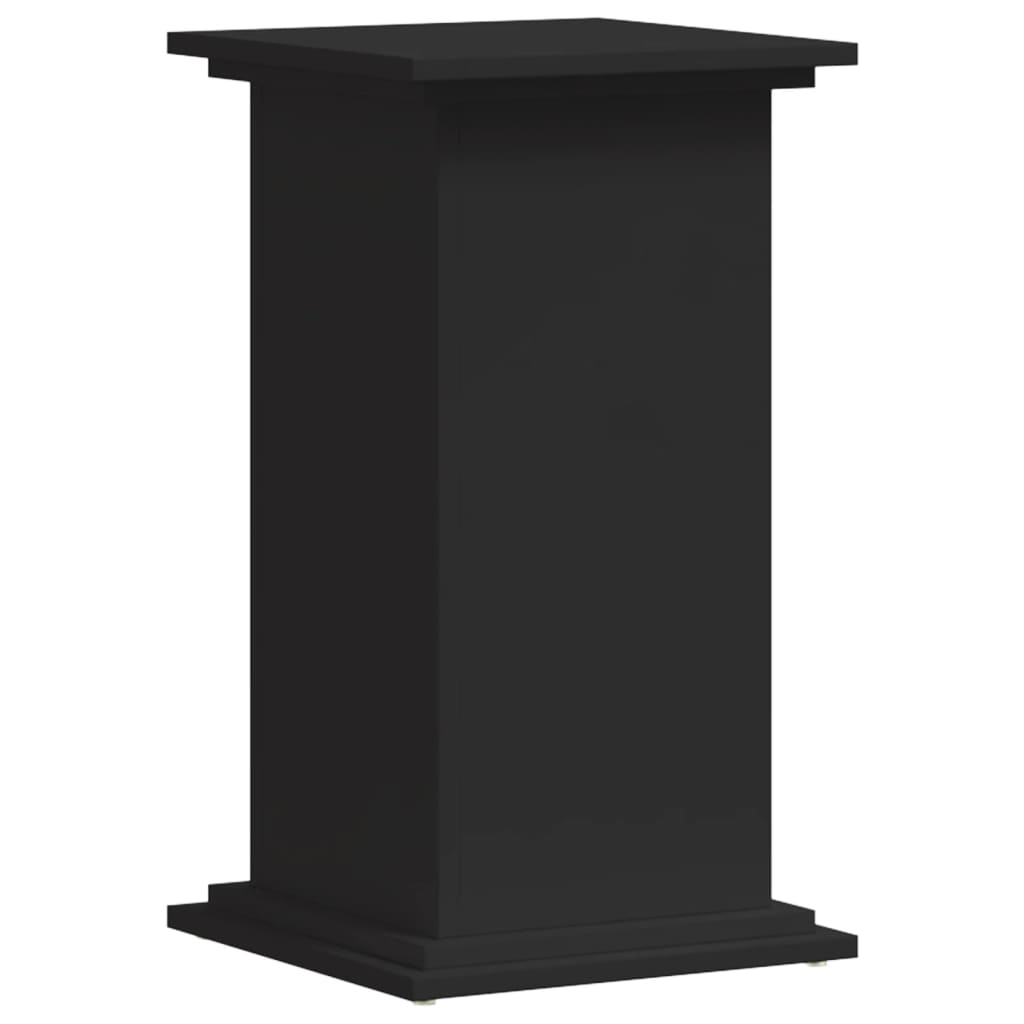 Black plant stand 33x33x60 cm engineered wood