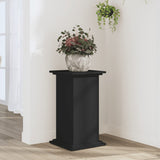 Black plant stand 33x33x60 cm engineered wood