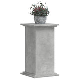 Support pour plantes gris béton 33x33x60 cm bois d'ingénierie