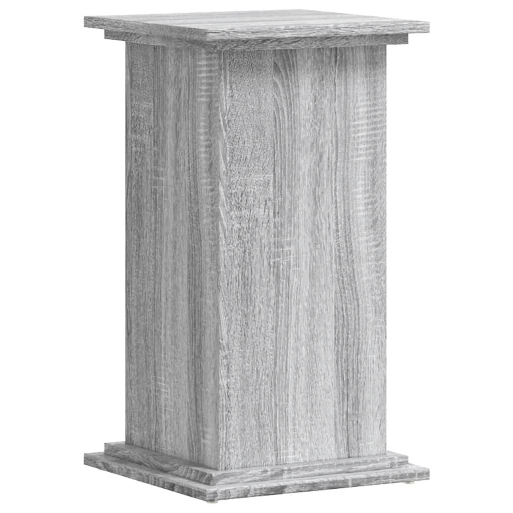 Support pour plantes sonoma gris 33x33x60 cm bois d'ingénierie