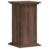 Support pour plantes chêne marron 33x33x60 cm bois d'ingénierie