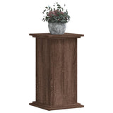 Support pour plantes chêne marron 33x33x60 cm bois d'ingénierie