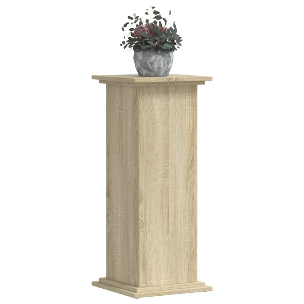 Support pour plantes chêne sonoma 33x33x80 cm bois d'ingénierie