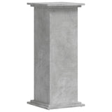 Support pour plantes gris béton 33x33x80 cm bois d'ingénierie