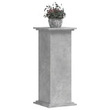 Support pour plantes gris béton 33x33x80 cm bois d'ingénierie