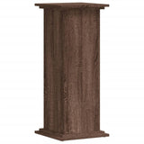 Support pour plantes chêne marron 33x33x80 cm bois d'ingénierie