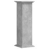 Support pour plantes gris béton 33x33x100 cm bois d'ingénierie