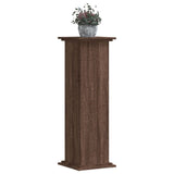 Support pour plantes chêne brun 33x33x100 cm bois d'ingénierie