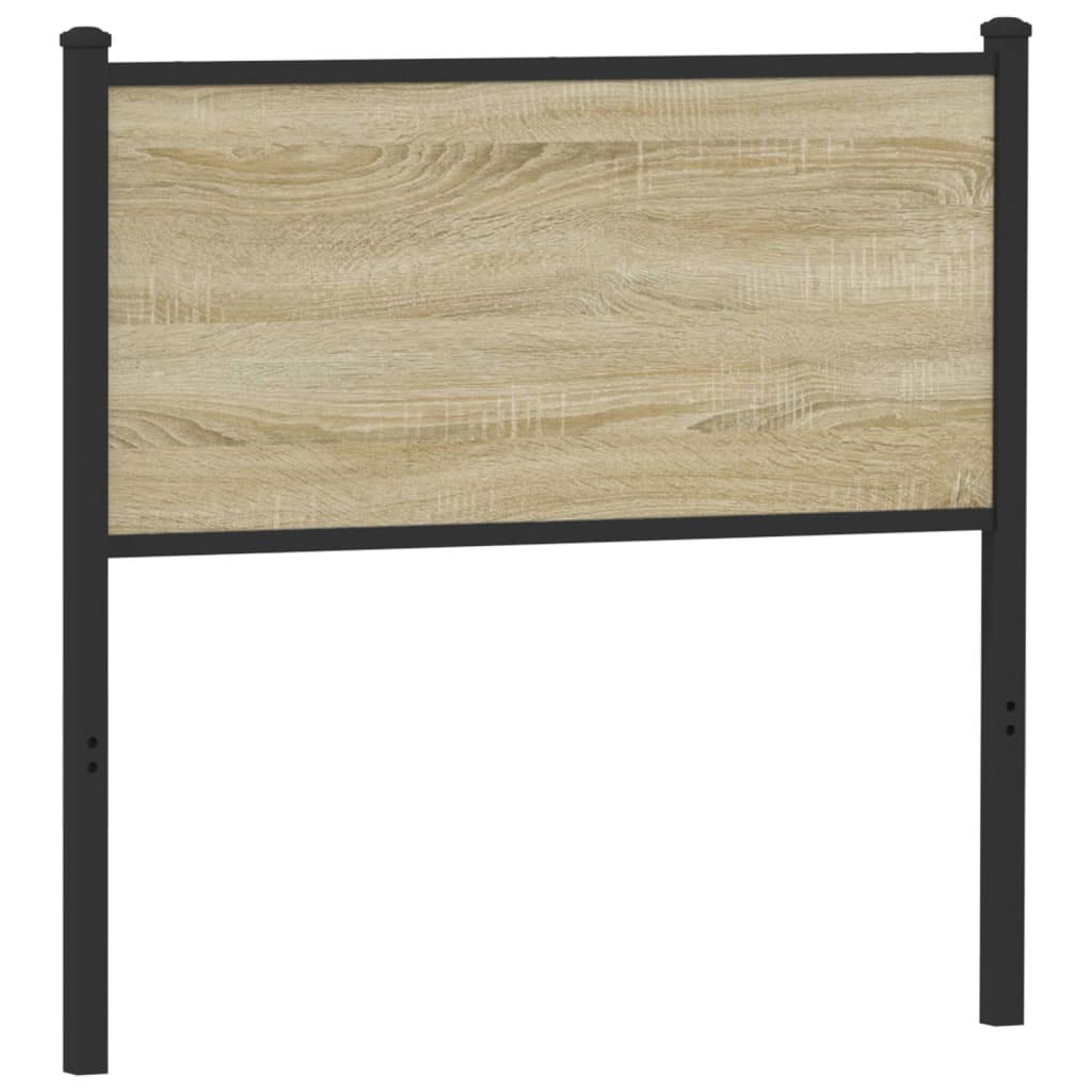 Tête de lit sonoma 90 cm bois d'ingénierie et acier