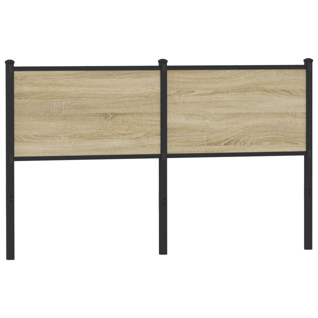 Tête de lit sonoma 150 cm bois d'ingénierie et acier