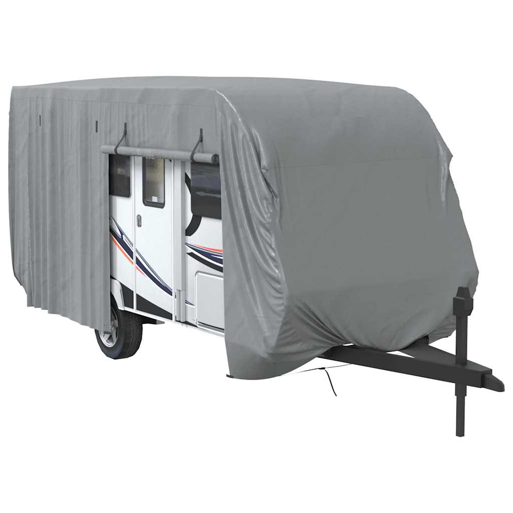 Housse de caravane gris 670x250x220 cm tissu non tissé