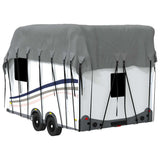 Grey caravan roof cover 600x300 cm non-woven fabric