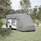 Grey camper cover 570x235x275 cm non-woven fabric