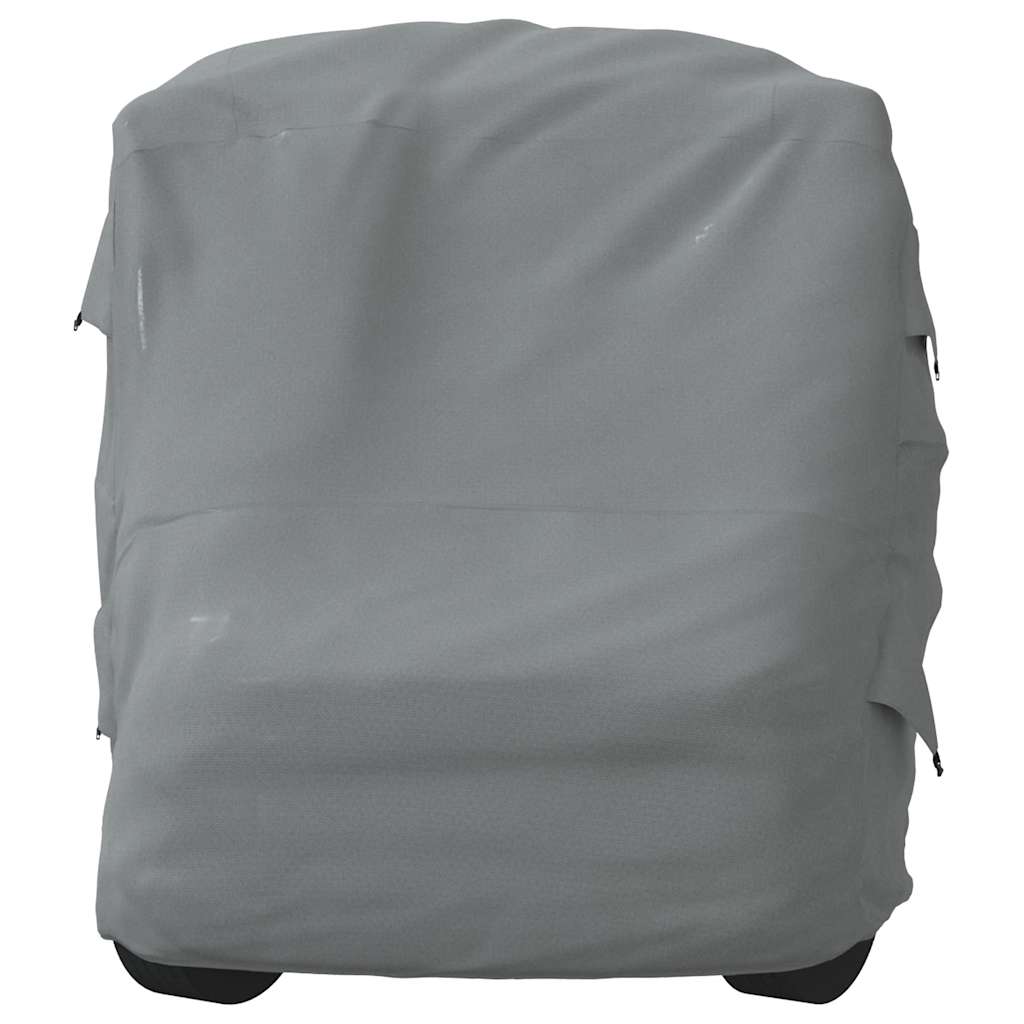 Grey camper cover 570x235x275 cm non-woven fabric