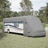 Grey camper cover 970x235x275 cm non-woven fabric