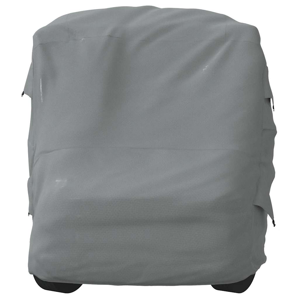 Grey camper cover 970x235x275 cm non-woven fabric