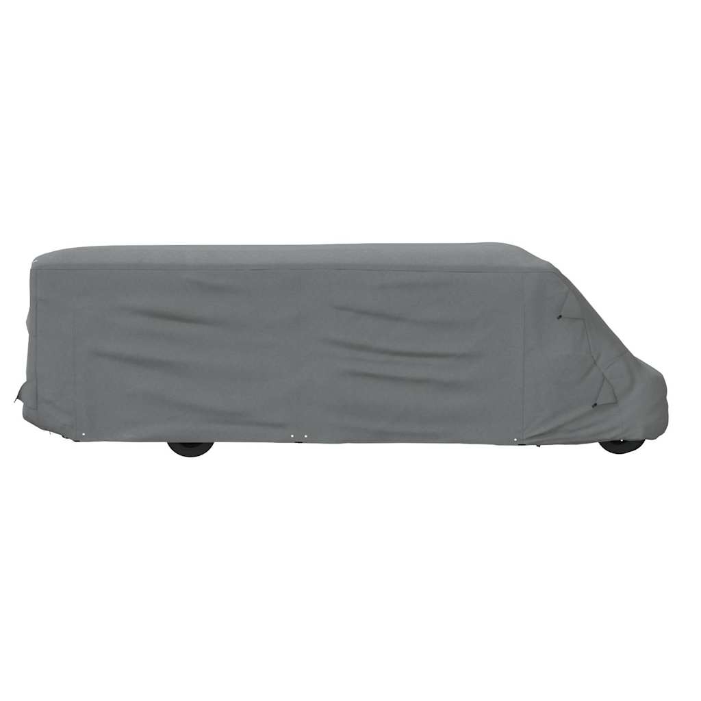 Grey camper cover 970x235x275 cm non-woven fabric