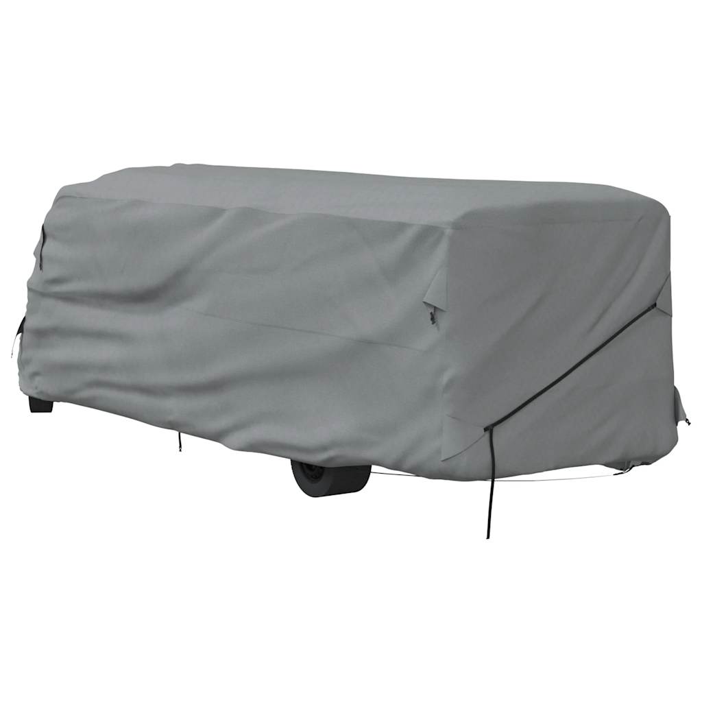 Grey camper cover 970x235x275 cm non-woven fabric