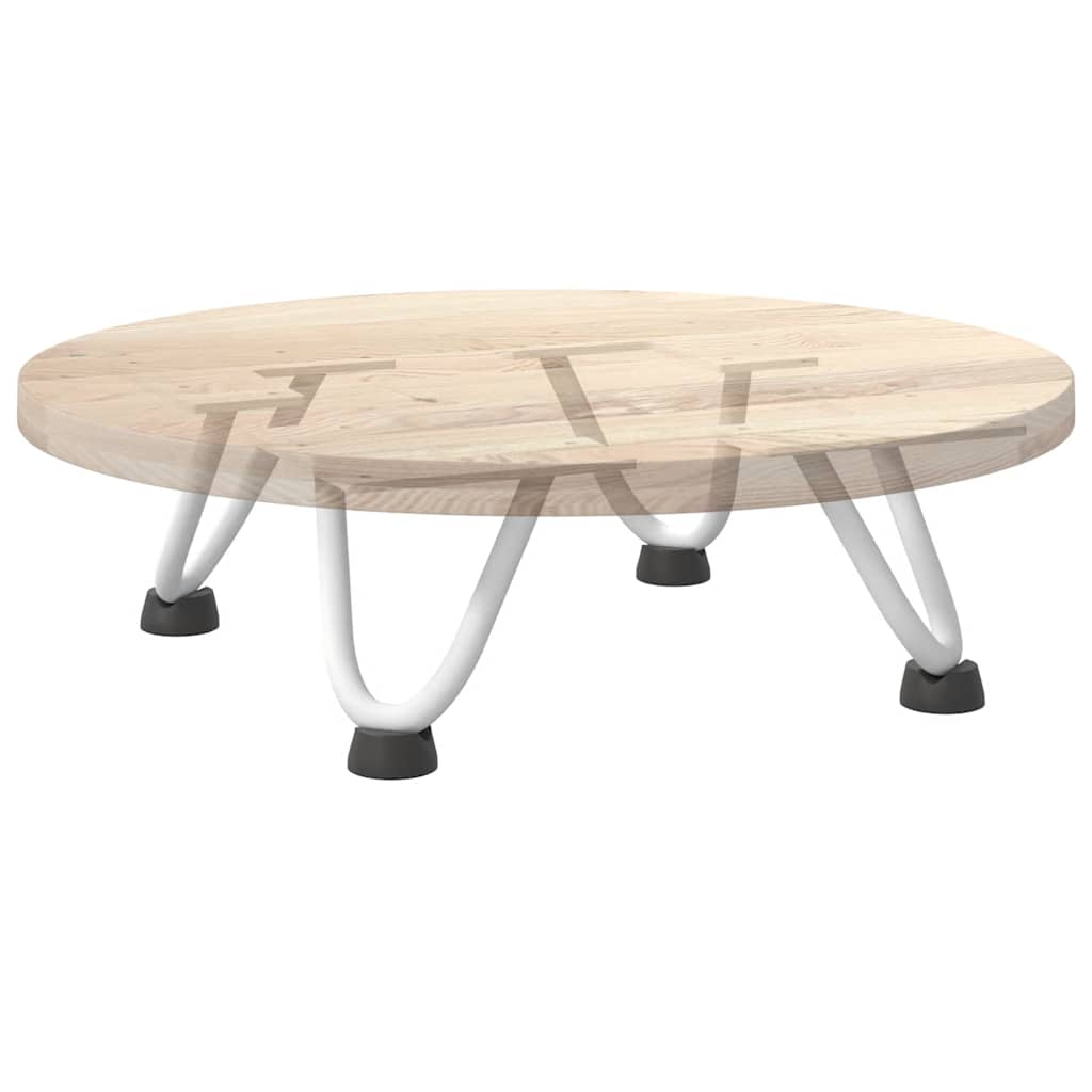 Pieds de table en forme d'épingle à cheveux 4 pcs blanc 10 cm